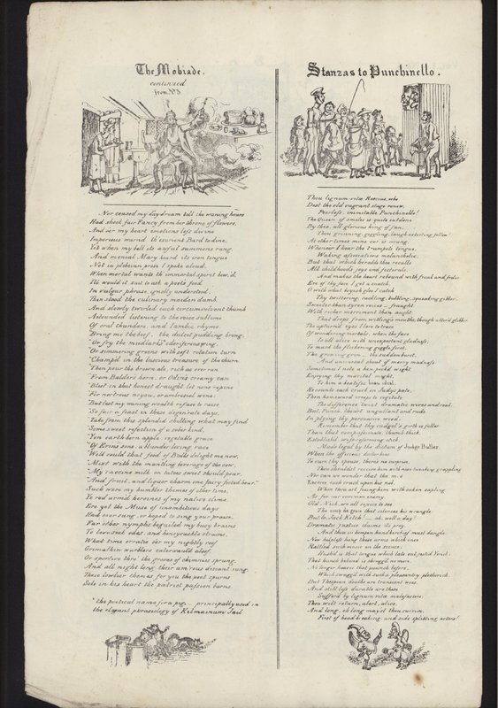 Página del folleto sobre la Feria de Glasgow, publicado el 23 de julio de 1835 de English School