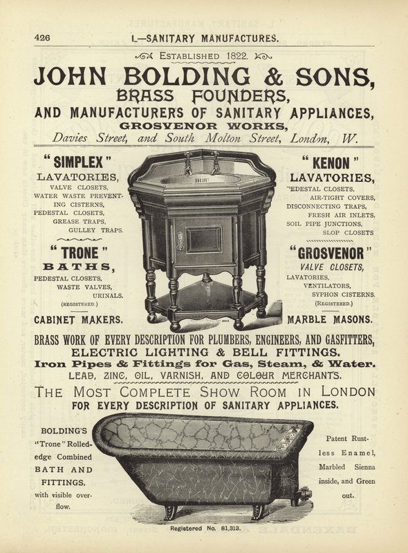Página del Compendio de Arquitectos, Topógrafos e Ingenieros 1892 de English School
