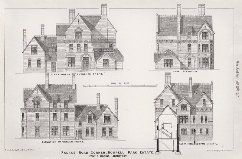 Esquina de Palace Road, Roupell Park Estate de English School