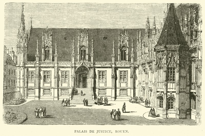 Palais de Justice, Rouen, diciembre 1870 de English School