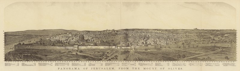 Panorama de Jerusalén desde el Monte de los Olivos de English School