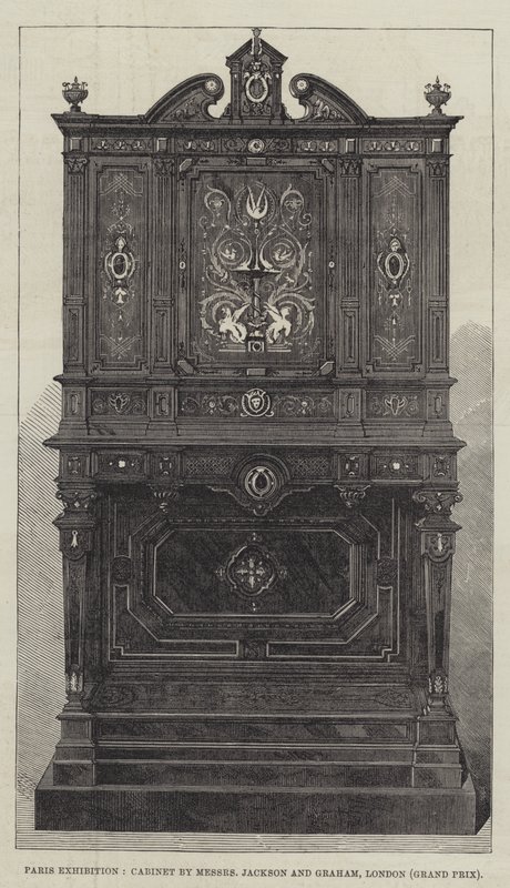 Exposición de París, Gabinete de Messers Jackson y Graham, Londres, Gran Premio de English School