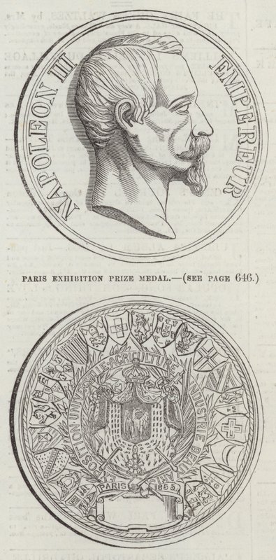 Medalla del Premio de la Exposición de París de English School