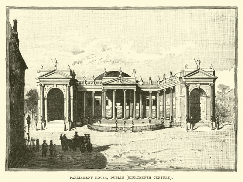 Casa del Parlamento, Dublín, Siglo XVIII de English School