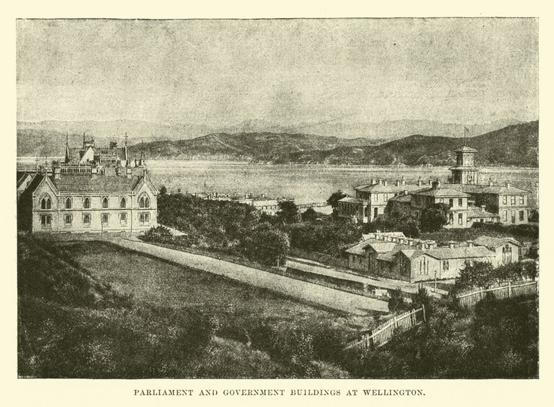 Edificios del Parlamento y del Gobierno en Wellington de English School