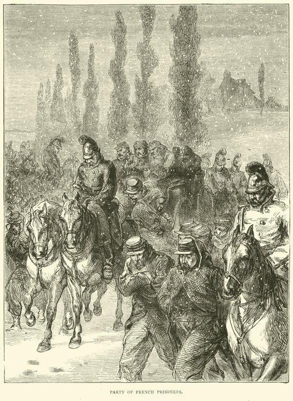 Partida de prisioneros franceses, enero 1871 de English School