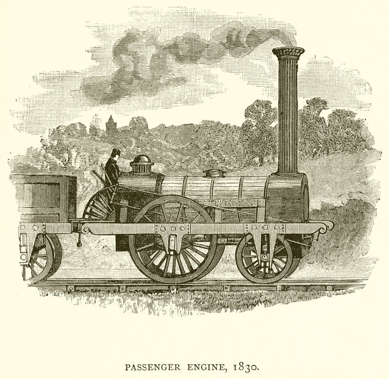 Locomotora de pasajeros, 1830 de English School