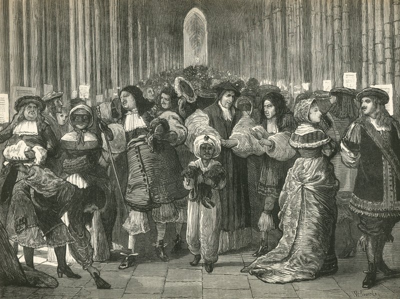 Paseo de San Pablo en el reinado del Rey Carlos II de English School