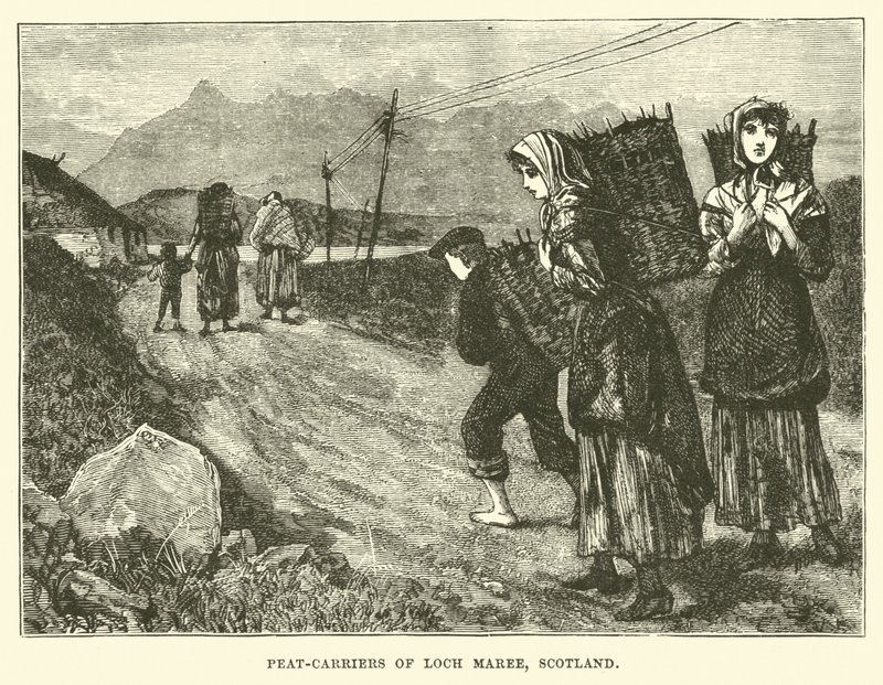Portadores de turba de Loch Maree, Escocia de English School