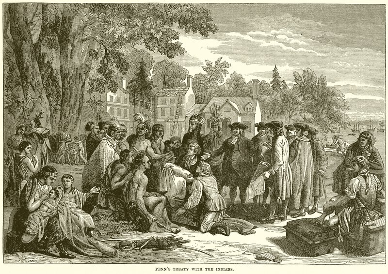 Tratado de Penn con los Indios de English School