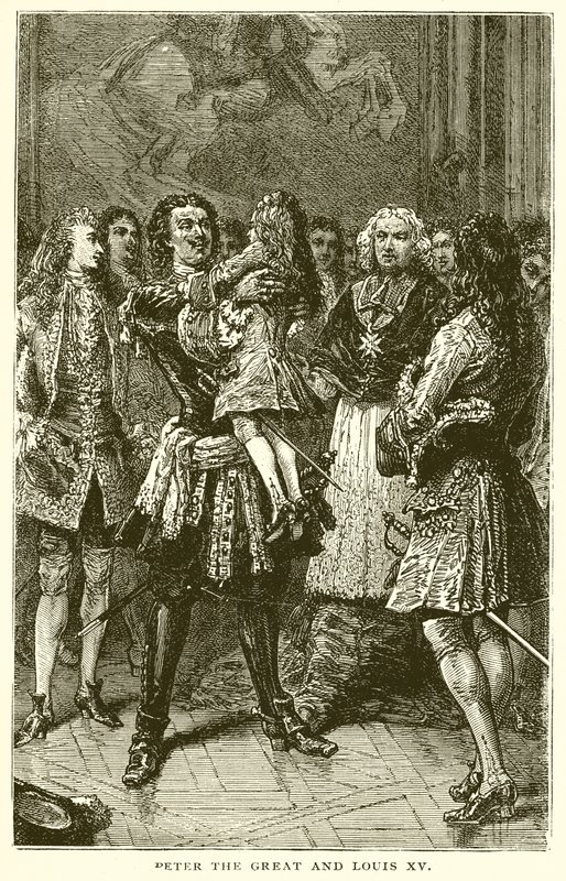 Pedro el Grande y Luis XV de English School