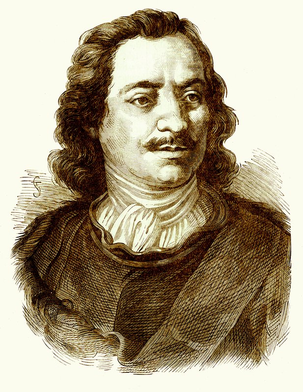 Pedro el Grande, ilustración de Cassells Illustrated Universal History de Edward Ollier, publicado en 1890 de English School