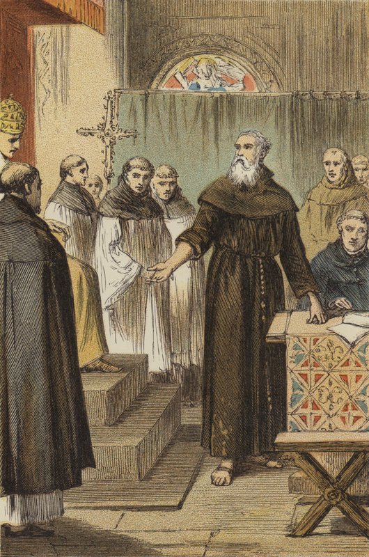 Pedro el Ermitaño ante Urbano II de English School