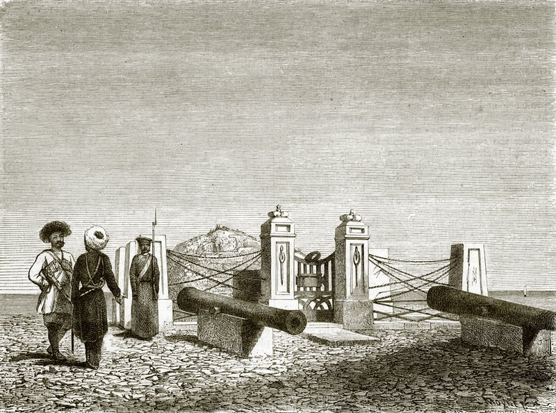 La cabaña de Pedro el Grande, cerca de Derbend de English School