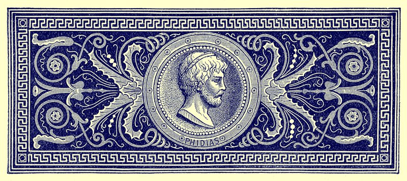 Fidias, ilustración de la Historia de Roma de Victor Duruy, publicada en 1884 de English School