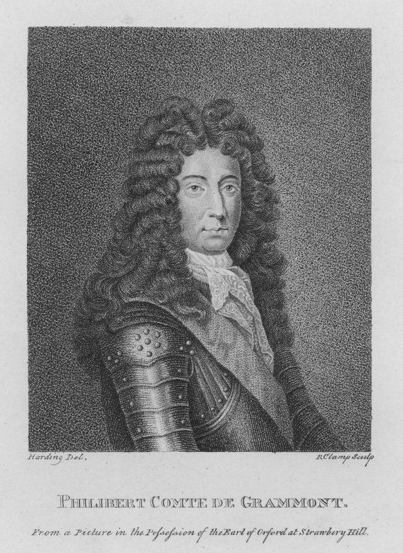 Philibert Comte de Grammont (grabado) de English School