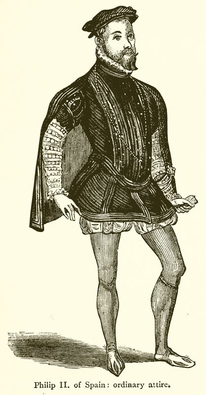 Felipe II de España: Atuendo Ordinario de English School