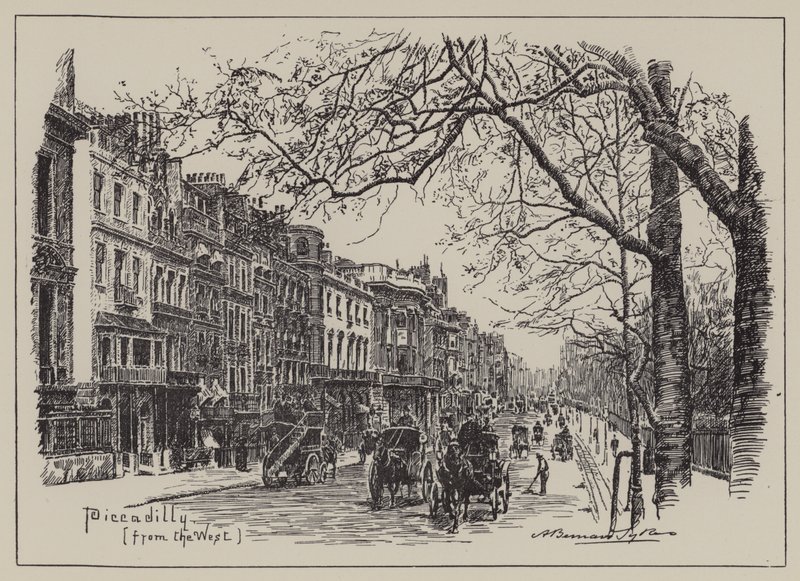 Piccadilly, desde el oeste de English School