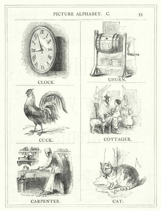 Alfabeto ilustrado, C de English School