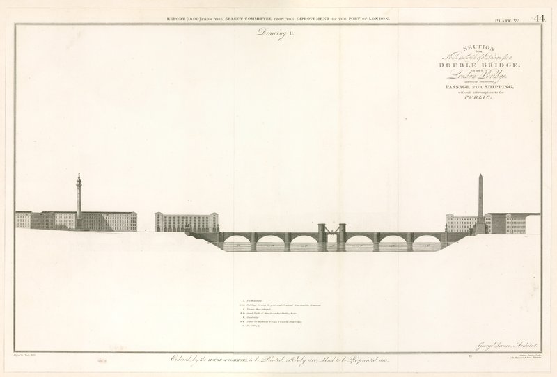 Plan para el Puente de Londres capaz de dejar pasar barcos de English School
