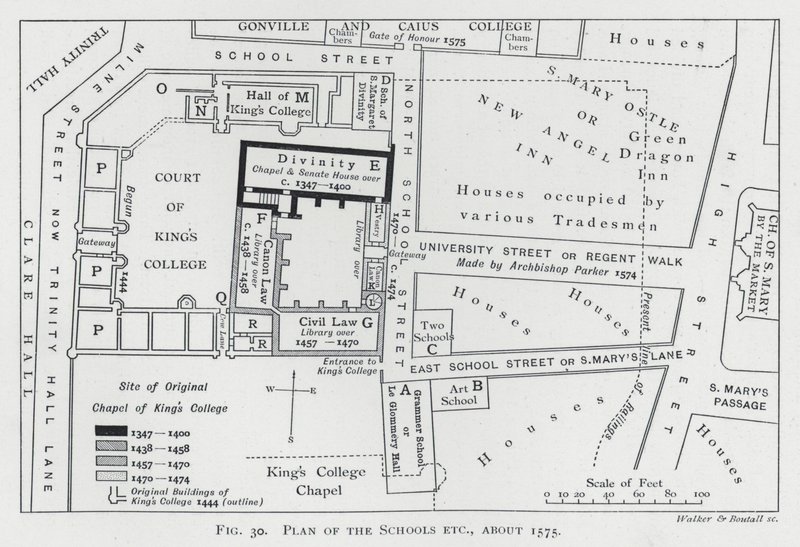 Plano de las escuelas, alrededor de 1575 de English School