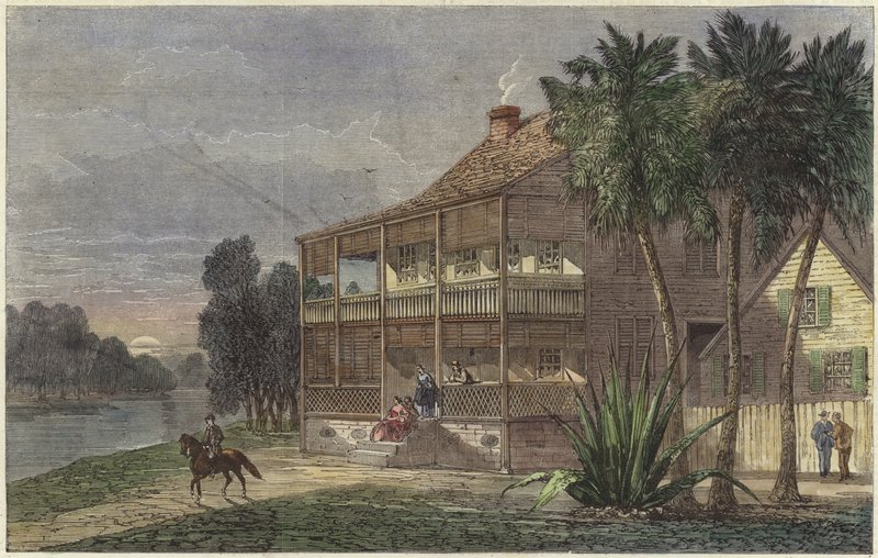 Residencia de plantadores en el río Cumbee de English School