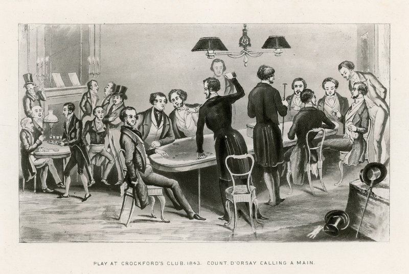 Juego en el Club Crockfords, 1843. El Conde D