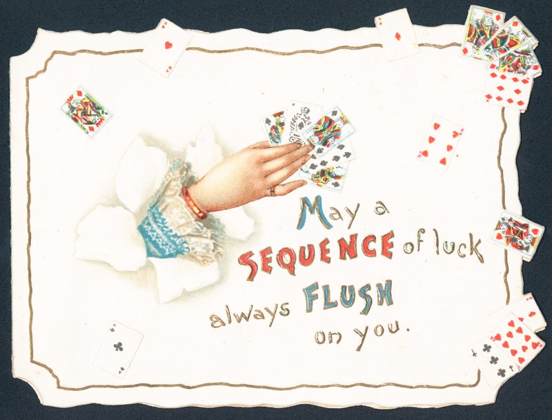 Cartas en mano, tarjeta de Navidad de English School