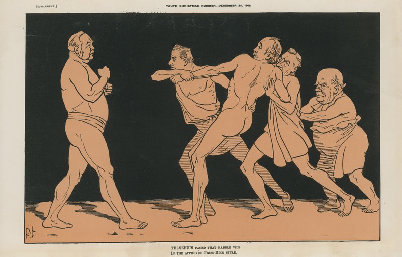 Caricatura política de English School
