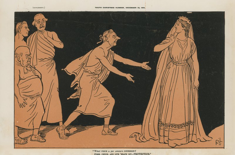Caricatura política de English School