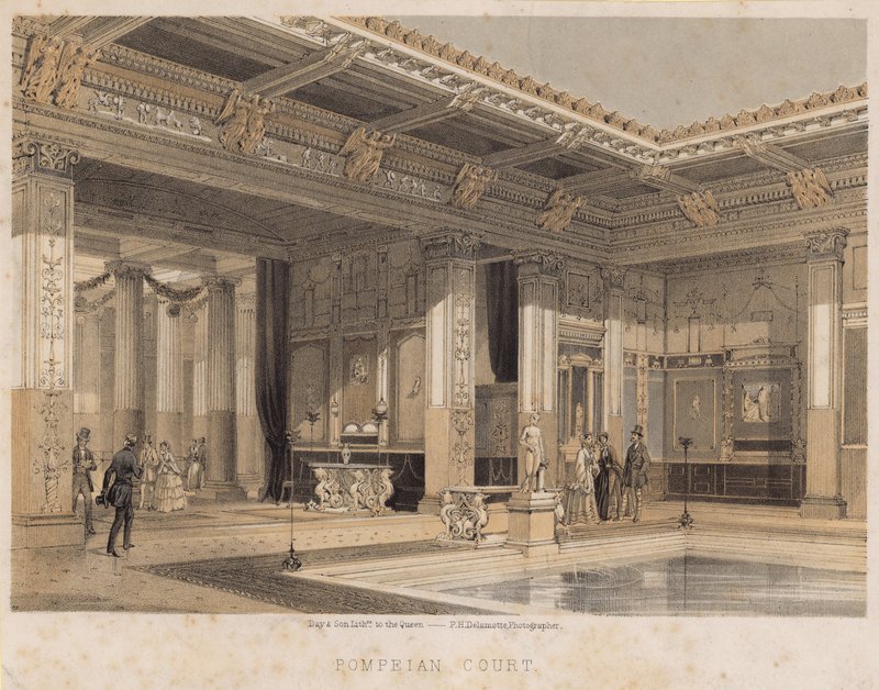 Corte Pompeyano, Palacio de Cristal, Sydenham de English School