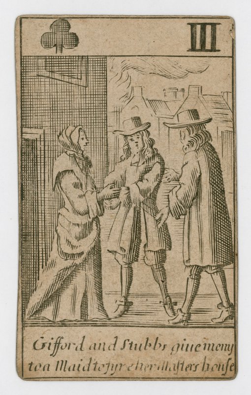 Carta de juego del Complot Papista de English School