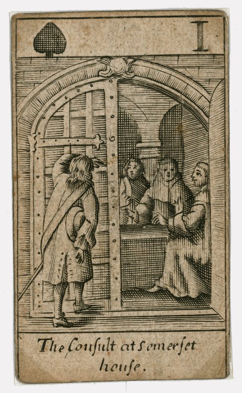 Carta de juego del Complot Papista de English School