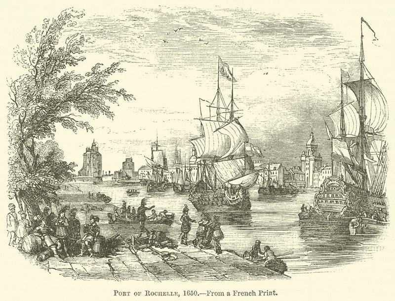 Puerto de Rochelle, 1650 de English School
