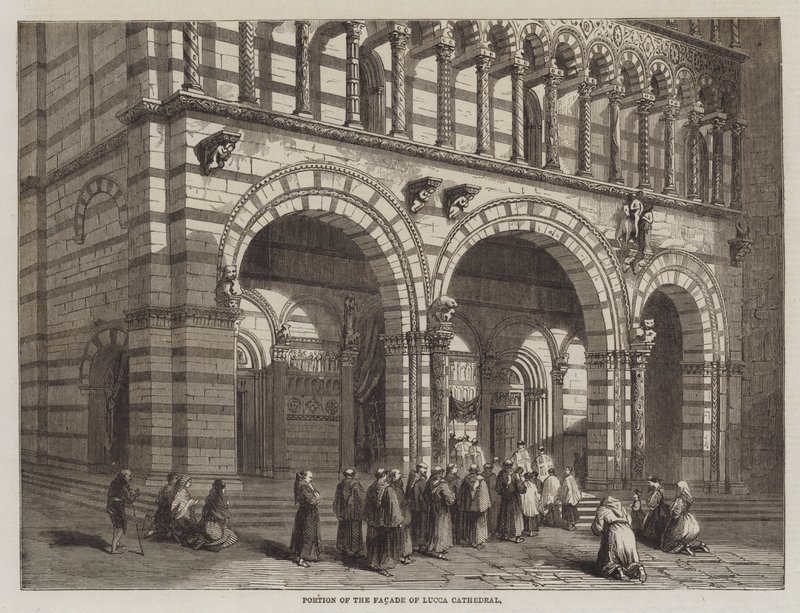 Parte de la Fachada de la Catedral de Lucca de English School