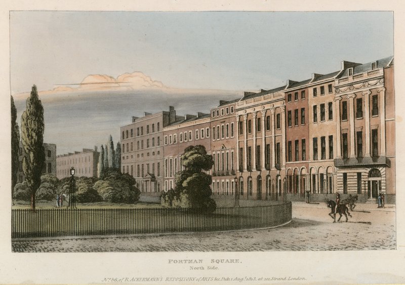 Lado norte de Portman Square de English School