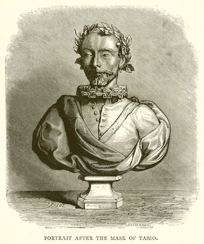 Retrato después de la máscara de Tasso de English School