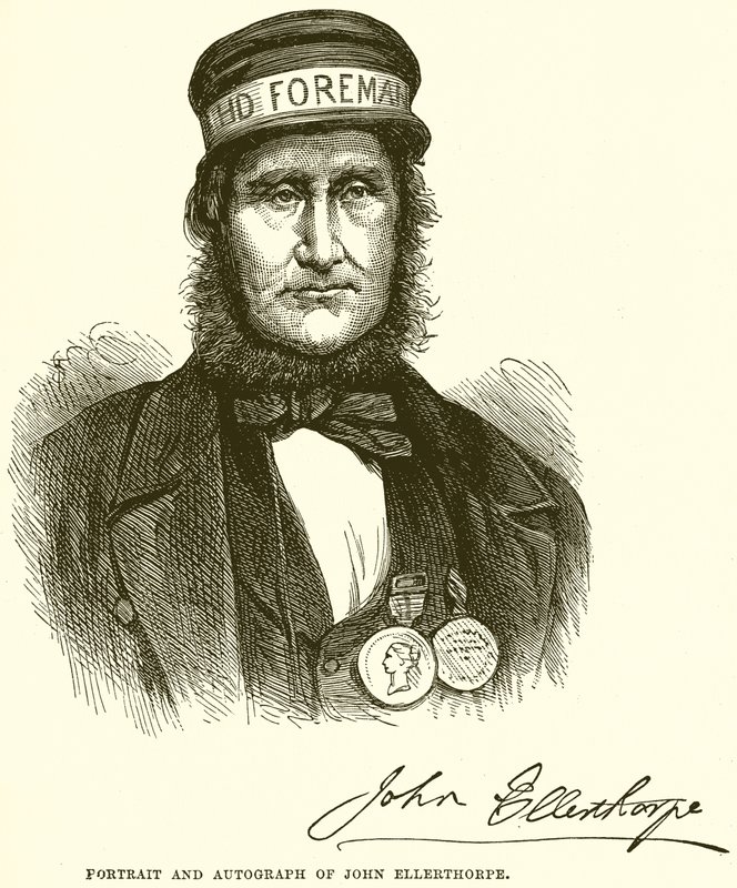 Retrato y autógrafo de John Ellerthorpe de English School