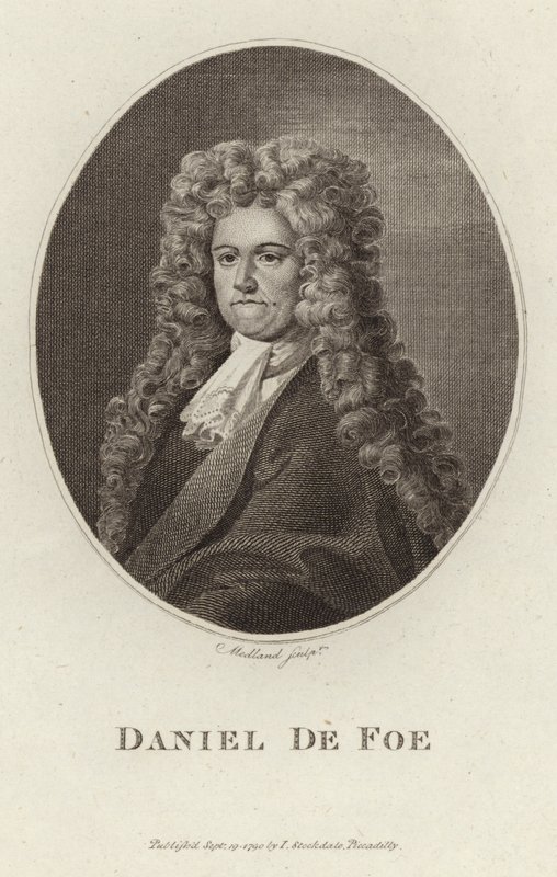 Retrato de Daniel Defoe de English School