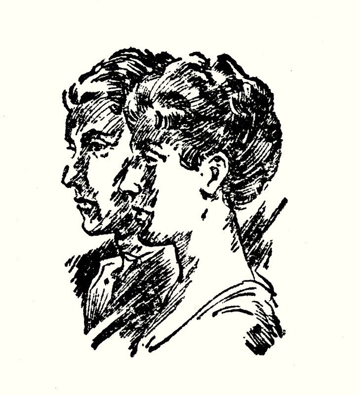 Retrato de E Oe Somerville y M Ross (litografía) de English School
