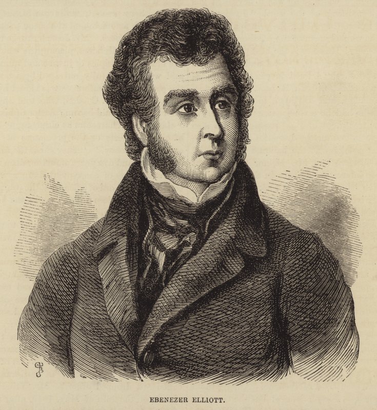 Retrato de Ebenezer Elliott de English School