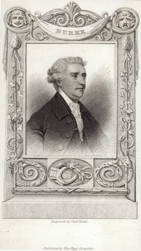 Retrato de Edmund Burke de English School