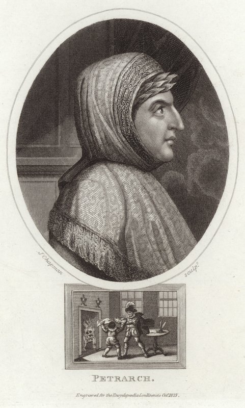 Retrato de Francesco Petrarca de English School