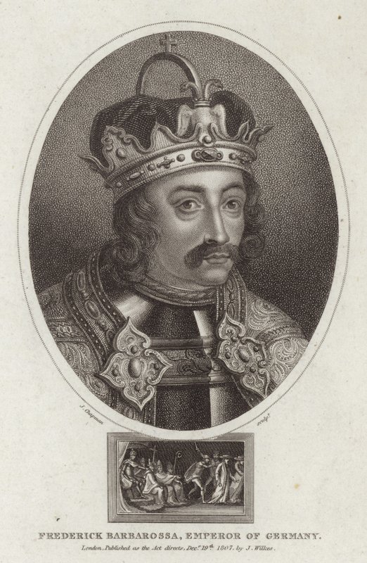 Retrato de Federico Barbarroja de English School