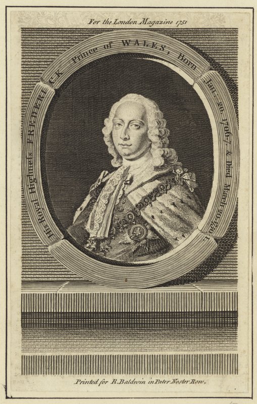 Retrato de Frederick, Príncipe de Gales de English School