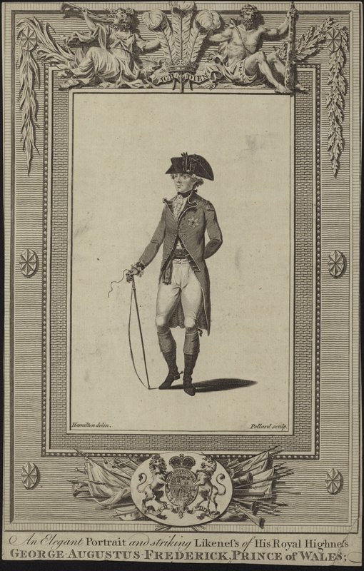 Retrato de George Augustus Frederick, Príncipe de Gales de English School