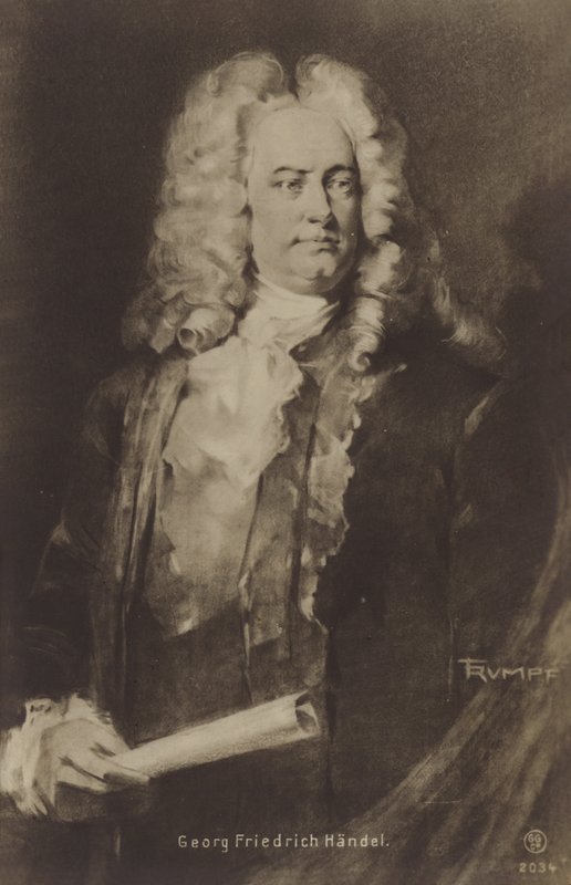 Retrato de George Friedrich Handel de English School