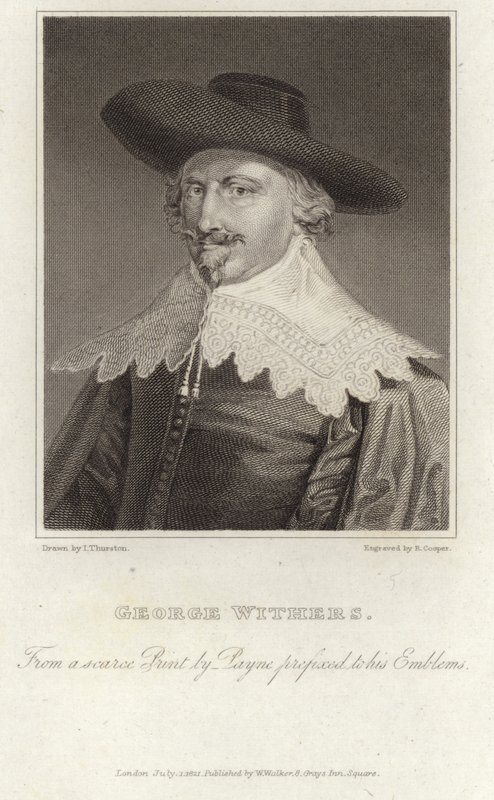 Retrato de George Wither de English School