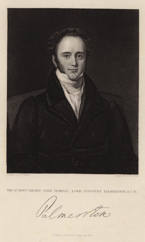 Retrato de Henry John Temple de English School