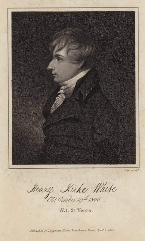 Retrato de Henry Kirke White de English School